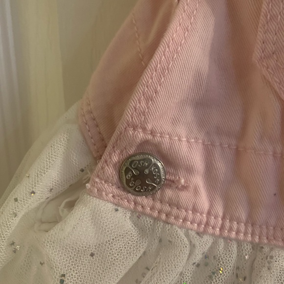 Oshkosh Bgosh Pink Bunny Dress Overalls Toddler Girl 2T - Picture 3 of 11